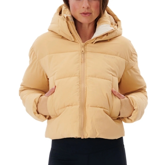 SOLD!Rip Curl Women's Anti-Series Tidal Yellow Puffer Jacket Size S - Picture 2 of 14